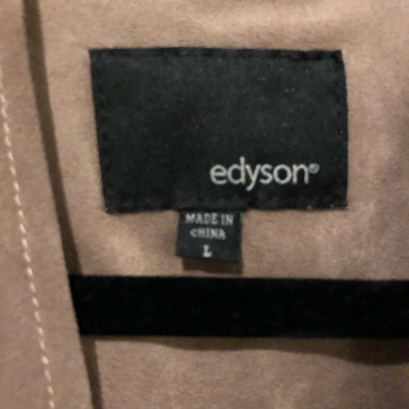 Womens edyson faux suede drape jacket - Picture 5 of 5